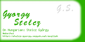 gyorgy stelcz business card